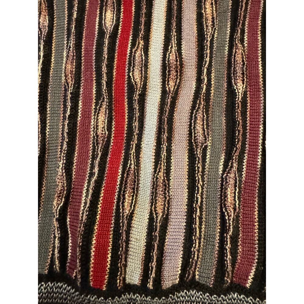 XL Montechiaro Sweater 100% Mercerized Cotton 3d Weave Cosby COOGIE Style Italy - Picture 10 of 11